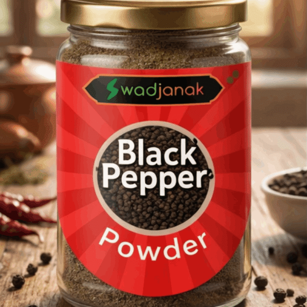 Swadjanak Black Pepper Powder – Rich, Aromatic & Naturally Flavourful